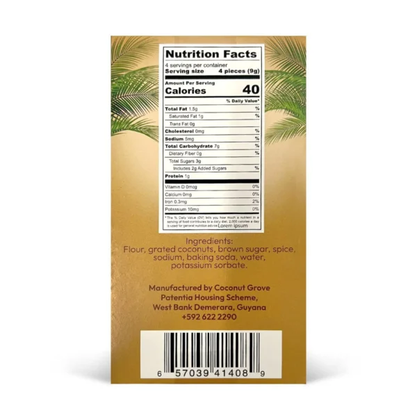 Coconut Back Coconut Biscuit