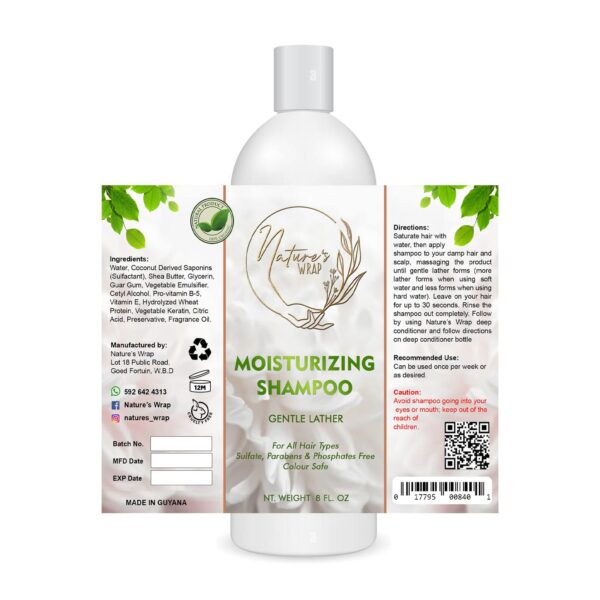 Moisturizing shampoo Nature's Wrap Natural Products Moisturizing Shampoo 8oz
